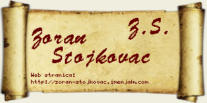 Zoran Stojkovac vizit kartica